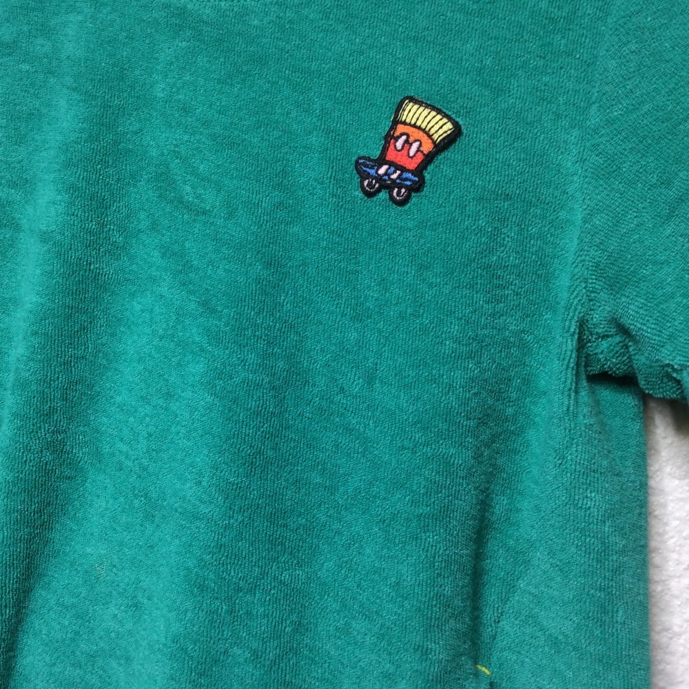 Cat & Jack Boys Toddler Size 3T Green Terry Top - Picture 3 of 6